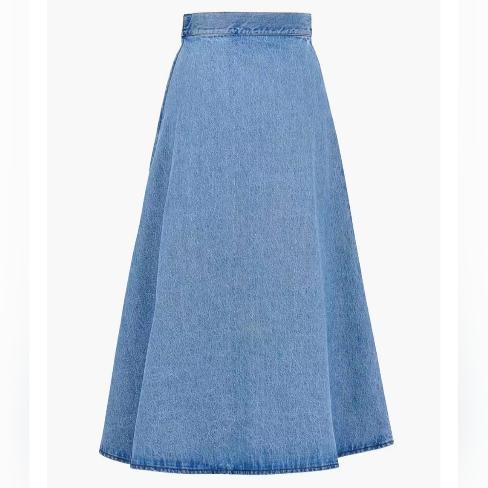 Denim Midi Skirt